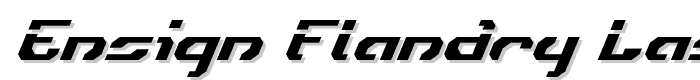Ensign Flandry Laser Italic font